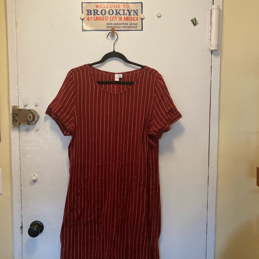 Striped Red Dress